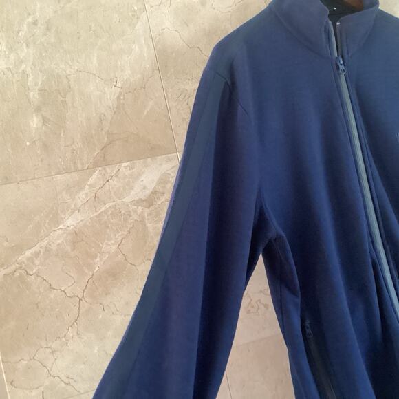 Vilebrequin Men’s Full Zip Track Jacket M Navy | Minimalist Designer Streetwear - Picture 8 of 11